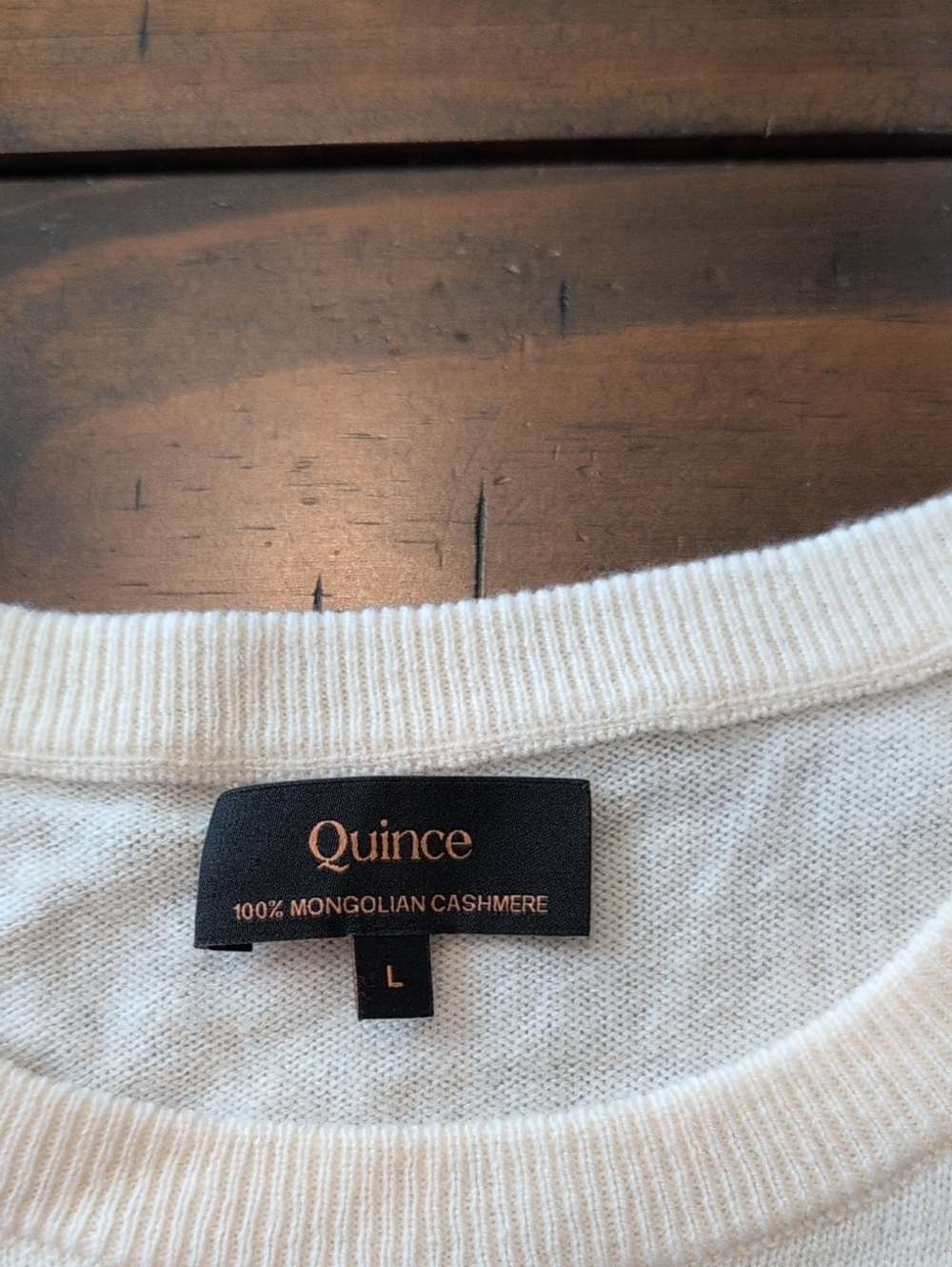 Quince Mongolian Cashmere Crewneck Sweater Lightweight - Picture 4 of 8